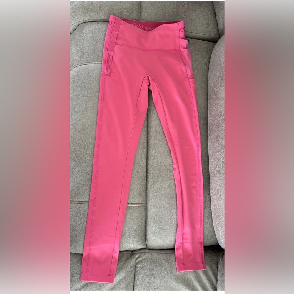 Outdoor Voices Women’s XSmall Rectrek Pink Leggings Hiking Running